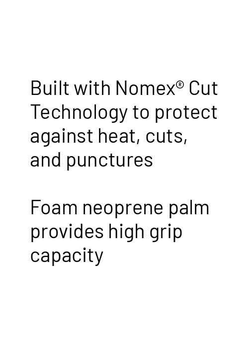 Built With Nomex Cut Technology Text